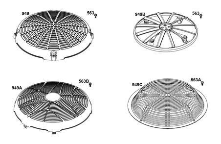 Model 40, 44 And 49 Engine Accessories Catalog / Flywheel Guards Diagram and Parts List for 40N877-0037-B5  Briggs and Stratton Engine